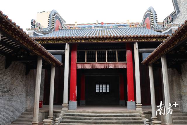 修缮后的雄州广州会馆（西厢）内景。