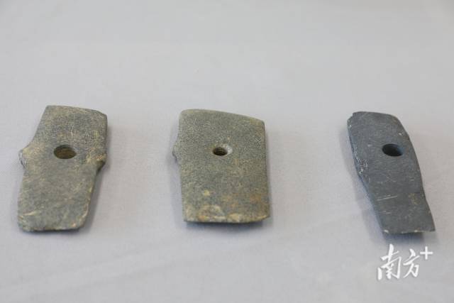 竹园岭遗址出土文物石器（商时期，约公元前1600—前1046年）。