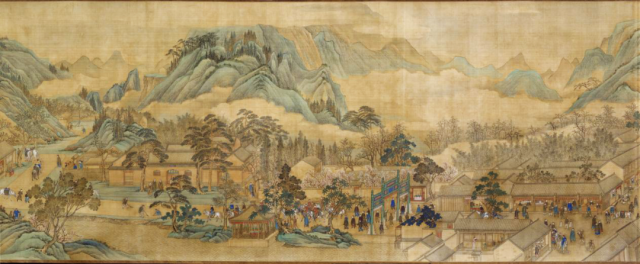 清 徐扬画弘历南巡图第九卷（局部）故宫博物院藏