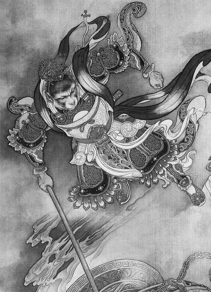 《大闹天宫·火眼金睛千钧棒》（局部）刘继卣 绘