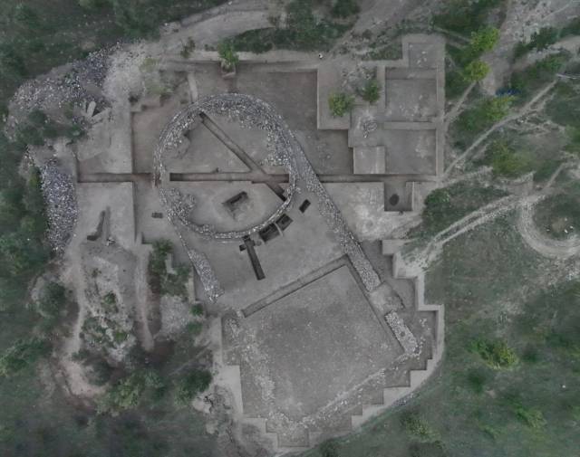 元宝山积石冢正射影像图 元宝山积石冢正射影像图